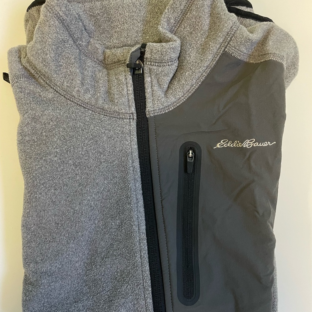 Eddie Bauer Charcoal Fleece Jacket